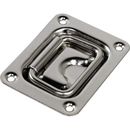 Ручка палубная потайная 75х58 мм нержавеющая сталь (007158, 51003)